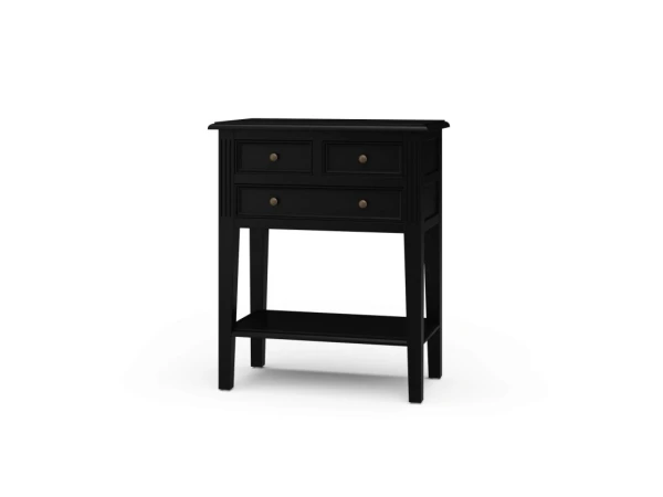 Eton 3 Drawer Side Table Chairside Tables Batavia Black