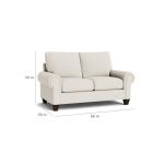 True Custom™ True Custom® Large Panel Arm Loveseat - Image 6