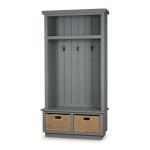 Dakota Hallstand W/ Rattan Storage Baskets - Image 3