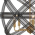 Spherical, 5 Lt Pendant Lighting Black 24