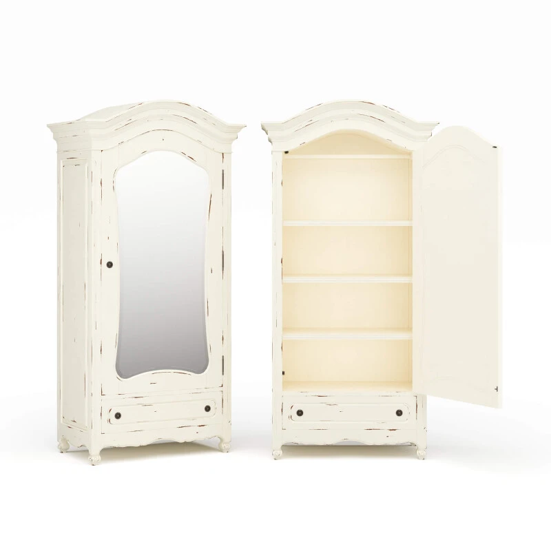 b0fddf17cc9867c547709ea3faa2a4c3 Provence Mirror Wardrobe - Image 1