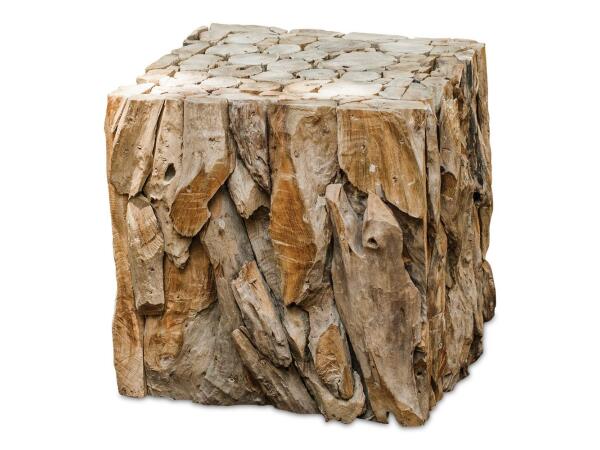 Teak Root Bunching Cube, Natural Sofa Tables Brown