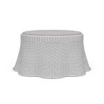 Newport Rattan Ottoman W/ Cushion Ottomans & Poufs Architectural White 23