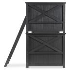 Complete Twin Over Twin Bunk Bed Black Finish - Image 5