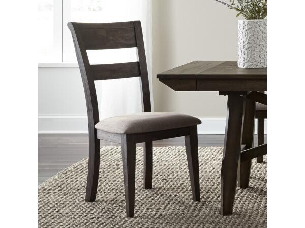 Double Bridge Splat Back Side Chair (RTA) Chairs & Benches Brown