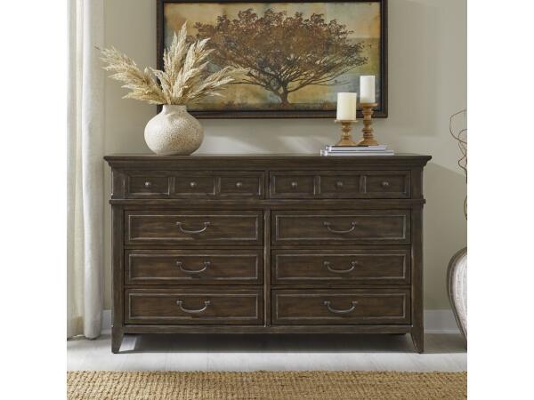 Paradise Valley 8 Drawer Dresser Dressers Brown