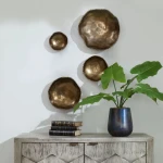 Lucky Coins Indoor-outdoor Metal Wall Decor, Brass, S/4 - Image 10
