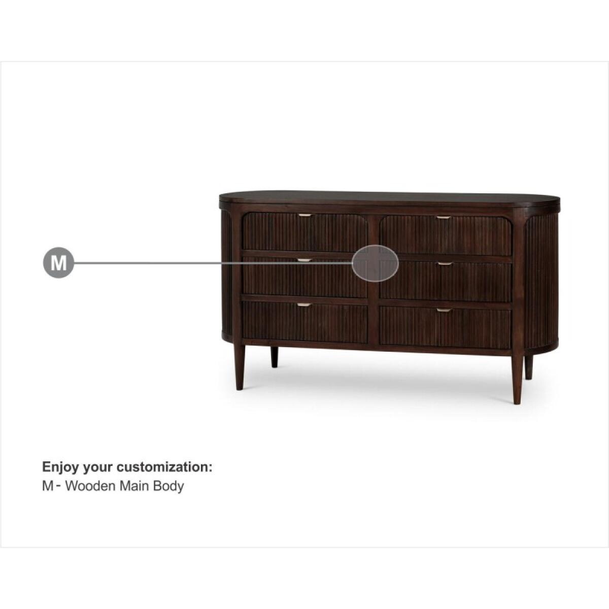 b1da64148511254b3ff002c945158cd0 Regent 6 Drawer Dresser - Image 1