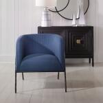 Jacobsen Accent Chair, Denim Chairs Blue 20