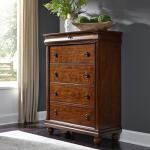 Rustic Traditions 5 Drawer Chest Chests Brown 13