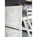 Complete Twin Over Full Bunk Bed White Finish - Image 7