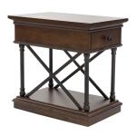 Tribeca Drawer Chair Side Table Chairside Tables Brown 14