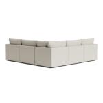 Beckham Thin Track Arm Modular L-Shaped Sectional Sectionals Bassett Furniture 15