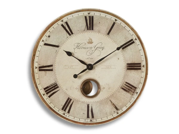 Harrison Gray 23″ Wall Clock Clocks Bronze / White