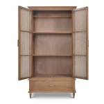 Jamison Wardrobe W/ Rattan Door - Image 6