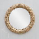 Twisted Seagrass Round Mirror Mirrors Brown 15