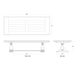 Trestle Dining Table - Image 6