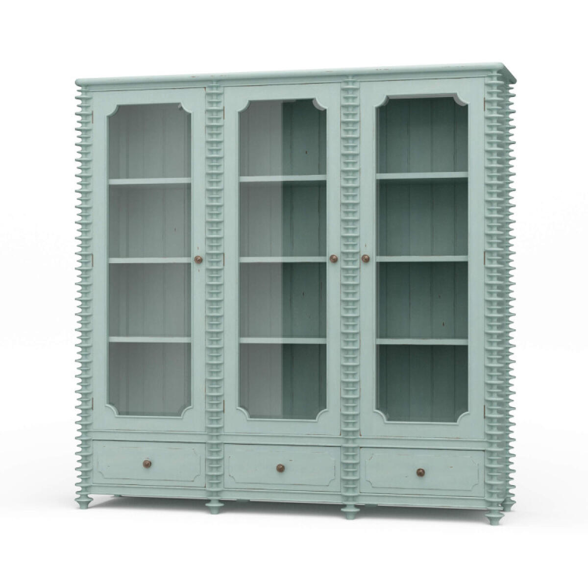 b256f87ef78b495c305124c72197d0e5 Milano Bookcase W/ 3 Glass Doors - Image 1