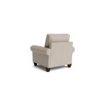 True Custom™ True CustomÂ® Leather Large Roll Arm Accent Chair Chairs Bassett Furniture 12