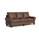True Custom™ True Custom® Leather Large Panel Arm Sofa - Image 3