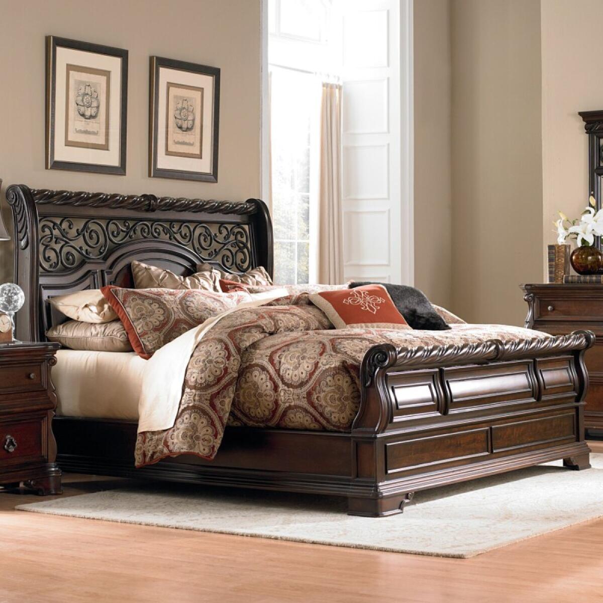 b2e1236171c7e9b43974d5a21b1242f4 Arbor Place Queen Sleigh Bed - Image 1