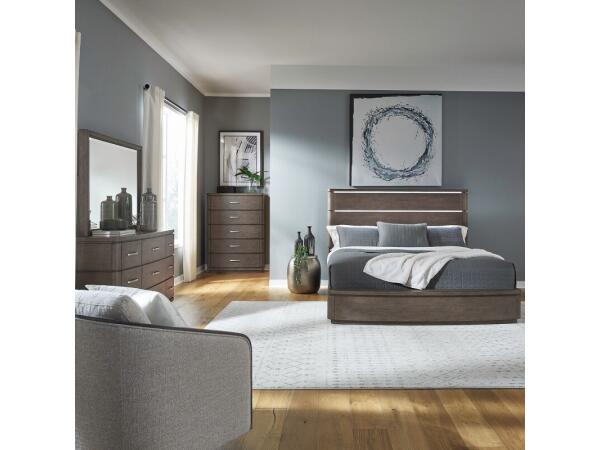 Cascade Falls King Panel Bed, Dresser & Mirror, Chest Bedroom Sets Bedroom Sets