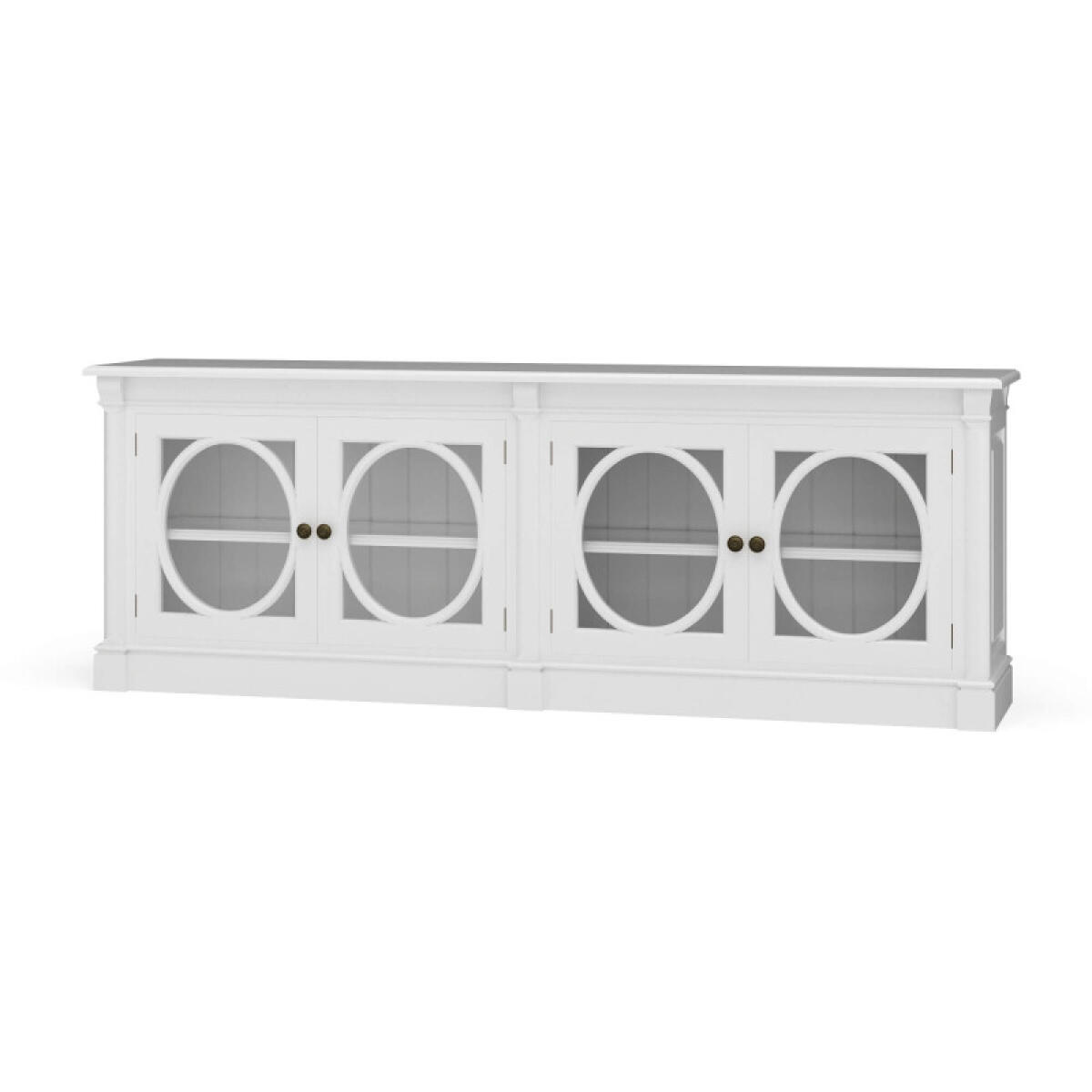 b2e6ee1fc9f8ef3b48f1b8a20f503b0b Fiona 4 Door Buffet W/ Glass Shelves - Image 1