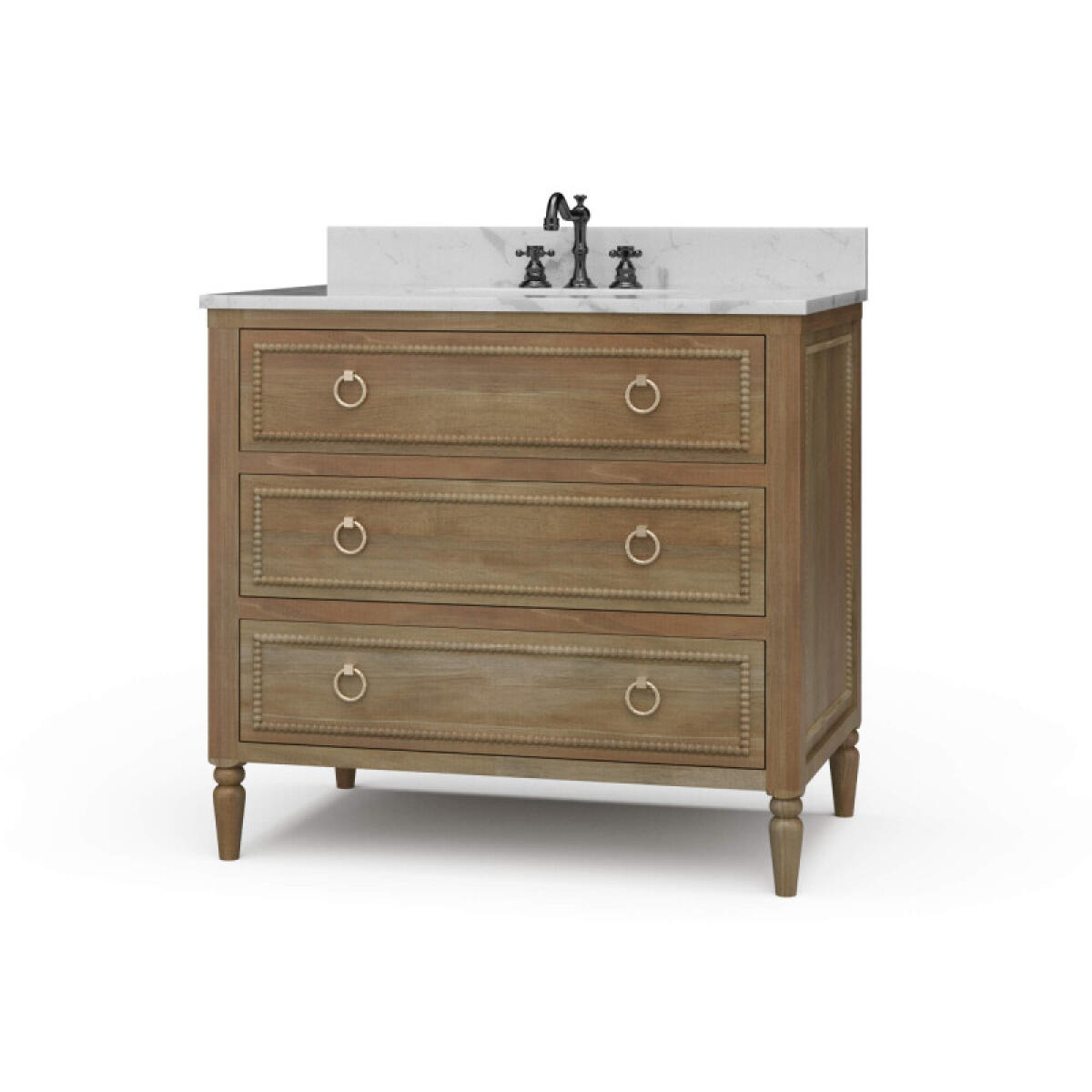 b2f121aaab3122fd31dc3d3362e2b4c5 Cholet Single Vanity W/ Sink & Marble Top - Image 1