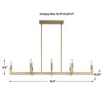 Cordoba, 8 Lt Linear Chandelier - Image 13