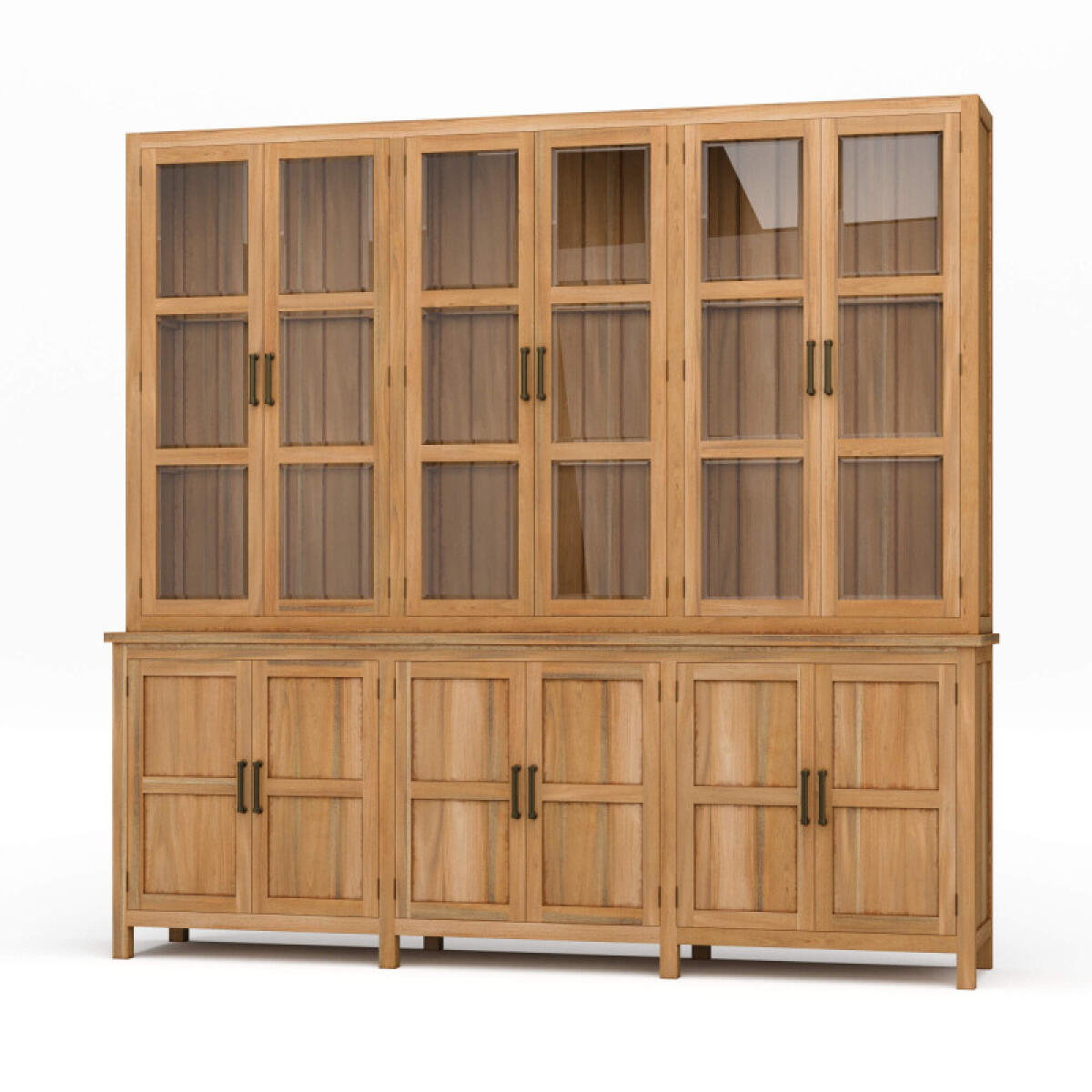 b3500544046bef3079e55661d48f1672 Madrone 12 Door Display Cabinet W/ Glass Shelves - Image 1