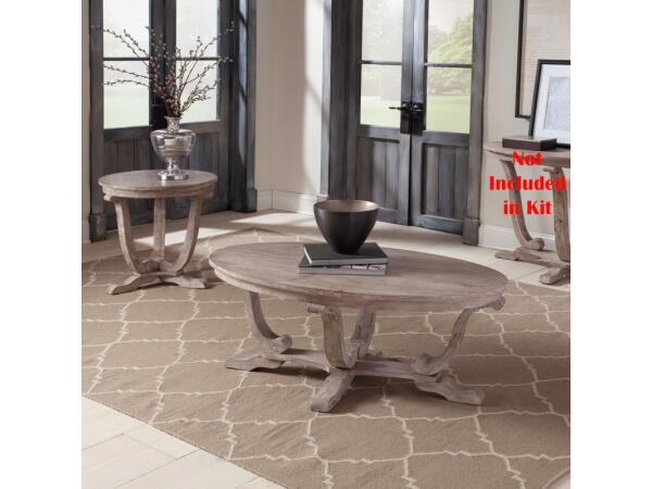 Greystone Mill 3 Piece Set (1-Cocktail 2-End Tables) Table Sets Brown