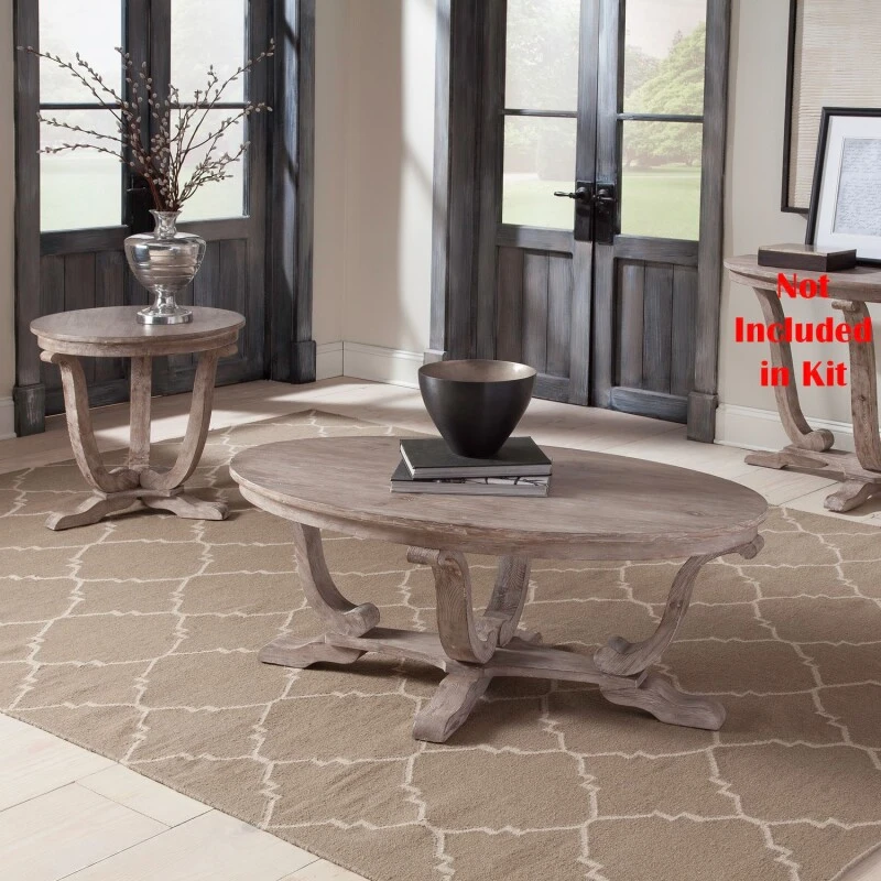 b3696e2c7ce663f26de1928df693c2c7 Greystone Mill 3 Piece Set (1-Cocktail 2-End Tables) - Image 1