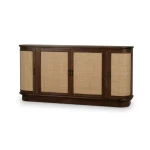 Dakota Oval 4 Door Sideboard W/ Rattan Panels - Image 4