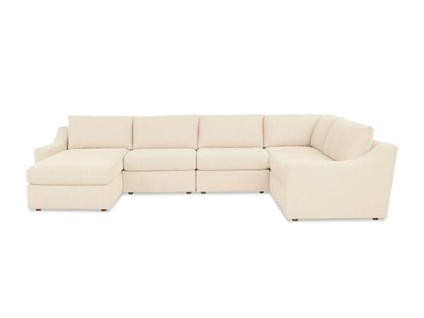 Blake Slope Arm U-Shaped Sectional Sectionals Bassett Furniture