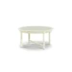 Cholet Round Coffee Table Cocktail & Coffee Tables Antique White Finish 15