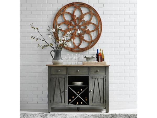 Lindsey Farm Server Dining Storage Brown