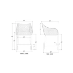Elanor Counter Stool W/ Arms - Image 8