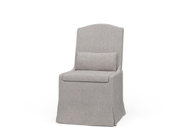 Sierra Slipcovered Dining Chair W/ Castors Chairs & Benches Bramble