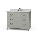Provence Single Vanity W/ Sink & Marble Top Accent Furniture Accent Furniture 12