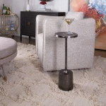 Sanaga Indoor-outdoor Drink Table, Nickel - Image 4