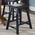 Creations 24 Inch Sawhorse Counter Stool – Black (RTA) Barstools Barstools 10