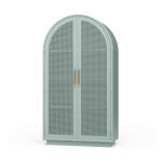 Vannes Wardrobe W/ Rattan Door