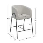Jacobsen Counter Stool, Gray Barstools Barstools 21