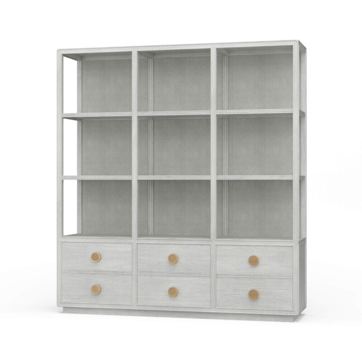 b434c1499c729596ad0aa48e577dca40 Cohan Open Cabinet W/ 6 Drawers W/ Rattan - Image 1