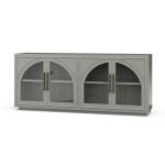 Vannes 4 Door Sideboard W/ Glass Shelves - Image 2