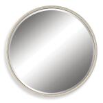 Ranchero Round Mirror, White