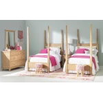 TY4950 Today's Traditions LK Complete Poster Bed Twin 3/3 Natural Hickory - Image 4
