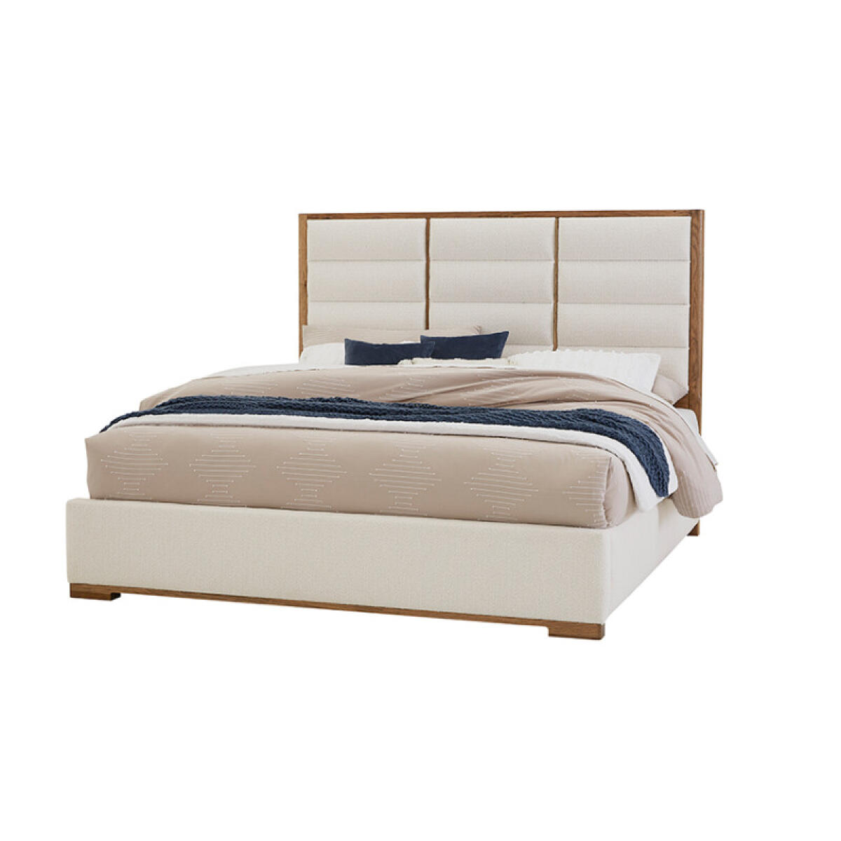 Crafted Oak by Ben & Erin Napier Erin’s Upholstered Bed – White Fabric Beds Beds 2 Crafted Oak by Ben & Erin Napier Erin’s Upholstered Bed – White Fabric Beds Beds 2