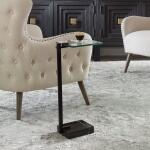 Butler Accent Table, Black Chairside Tables Black 15
