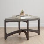 Cascade Oval Cocktail Table Cocktail & Coffee Tables Brown 7